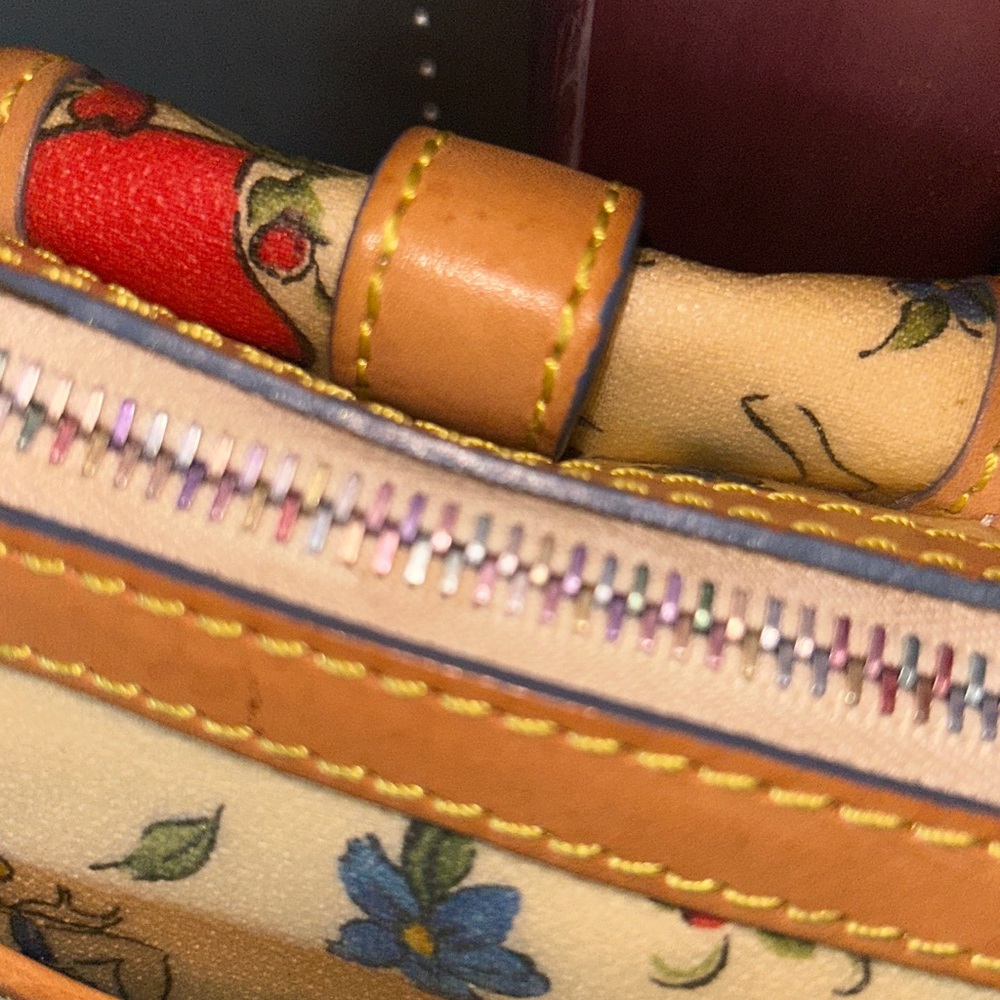 Dooney & Bourke Rainbow Zipper Bag RARE - Picture 11 of 14